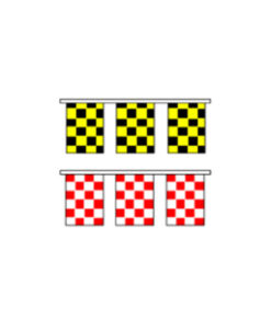 4mil Checkered Pennants Rectangle