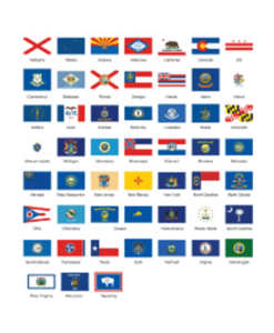 U.S. State Flags Complete Set